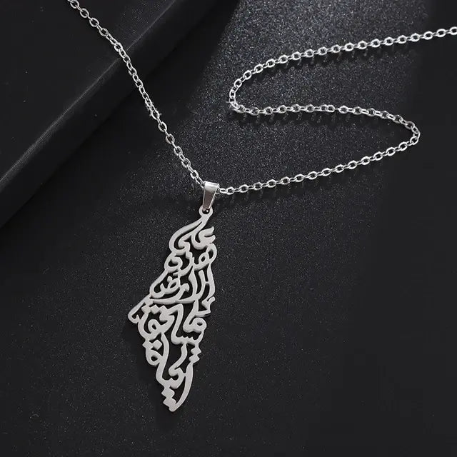 Palestine Pendant Chain Necklace